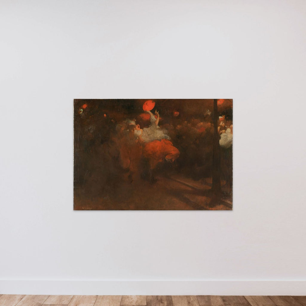 Orange Festival unframed — shown to scale