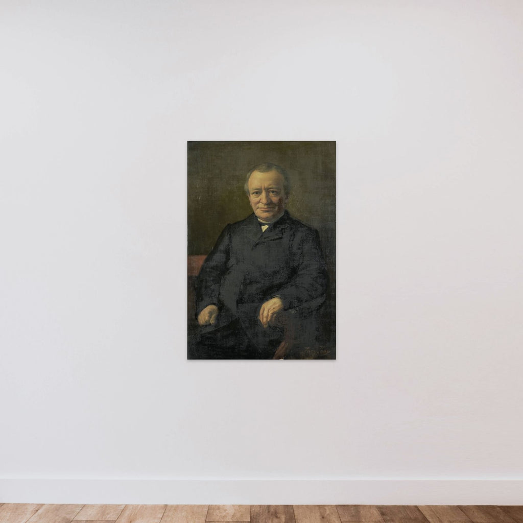 Anthonie Gerardus van der Hout (1820-92) unframed — shown to scale