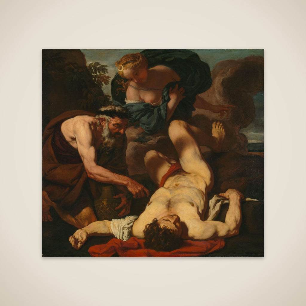 Selene and Endymion (formerly entitled The Death of Orion) unframed print