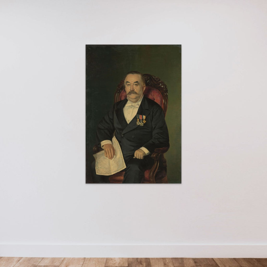 Johan François Adriaan Cateau van Rosevelt (1823-91). Chef van het Bouwdepartement en Agent-generaal van de Immigratie in Suriname unframed — shown to scale