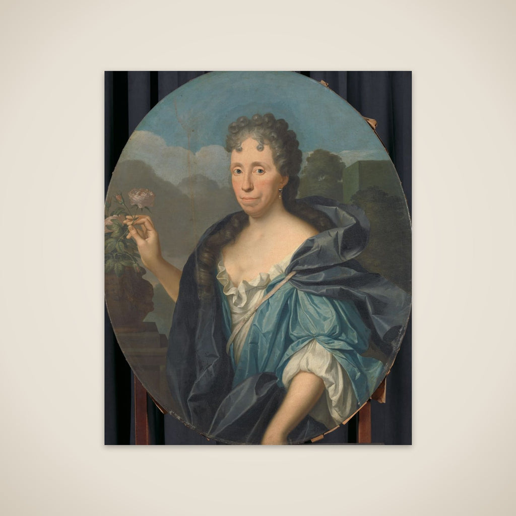 Portrait of Sabina Agneta d'Acquet, Wife of Arent van Buren unframed print