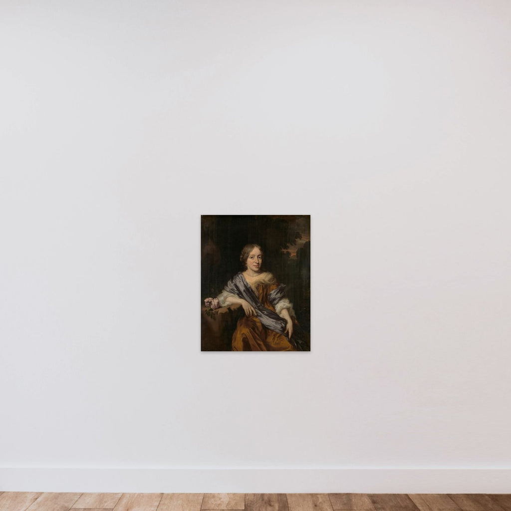 Portrait of Catharina Pottey, Sister of Willem and Sara Pottey unframed — shown to scale