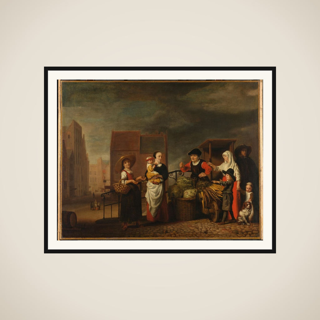 Vegetable Market framed