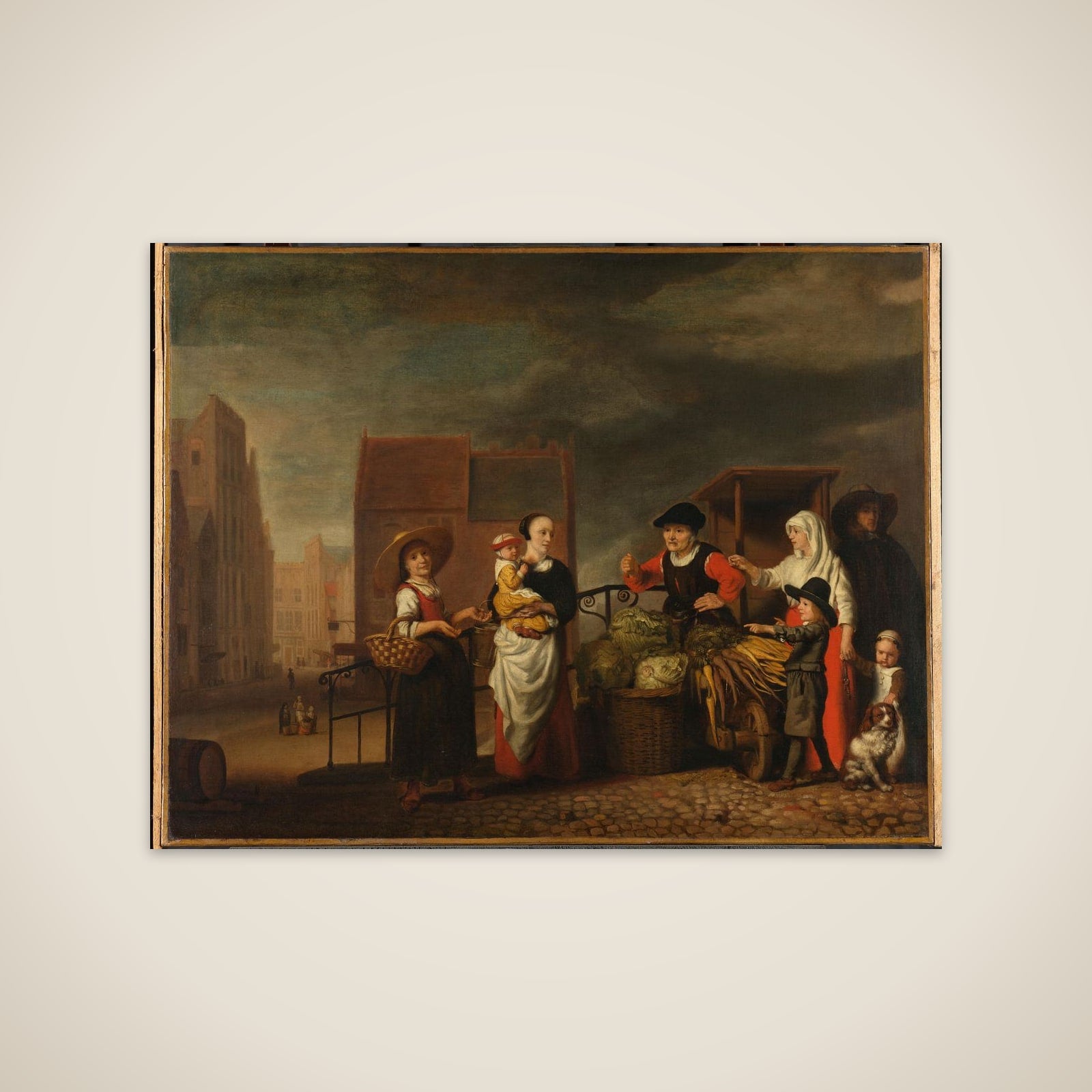 Vegetable Market unframed print