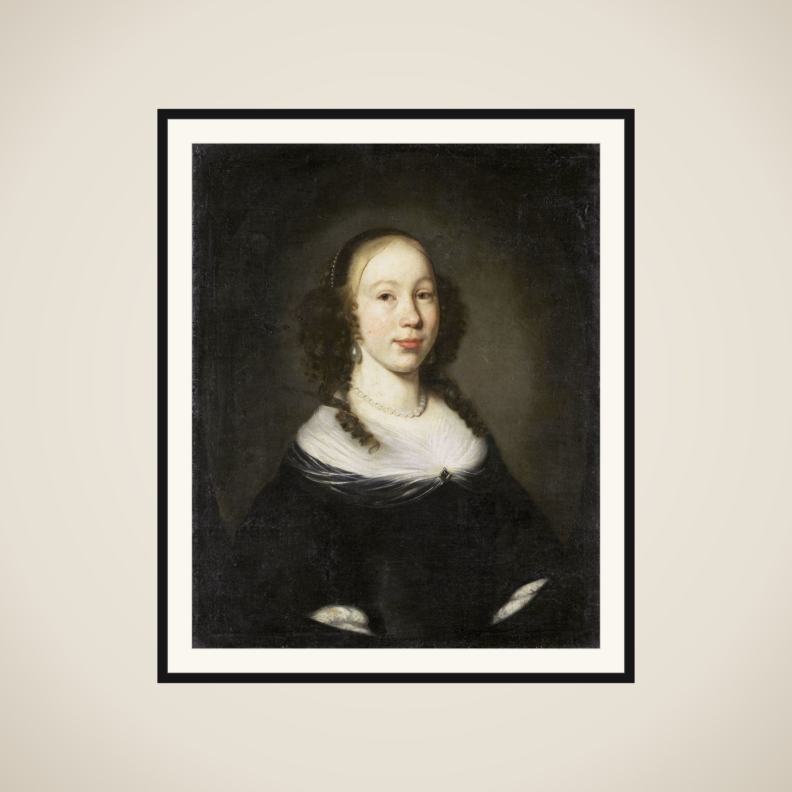 Portrait of a young Woman framed