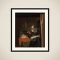 Young Woman at a Cradle framed