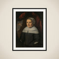 Portrait of Aeltje Denijs (born 1598/99) framed