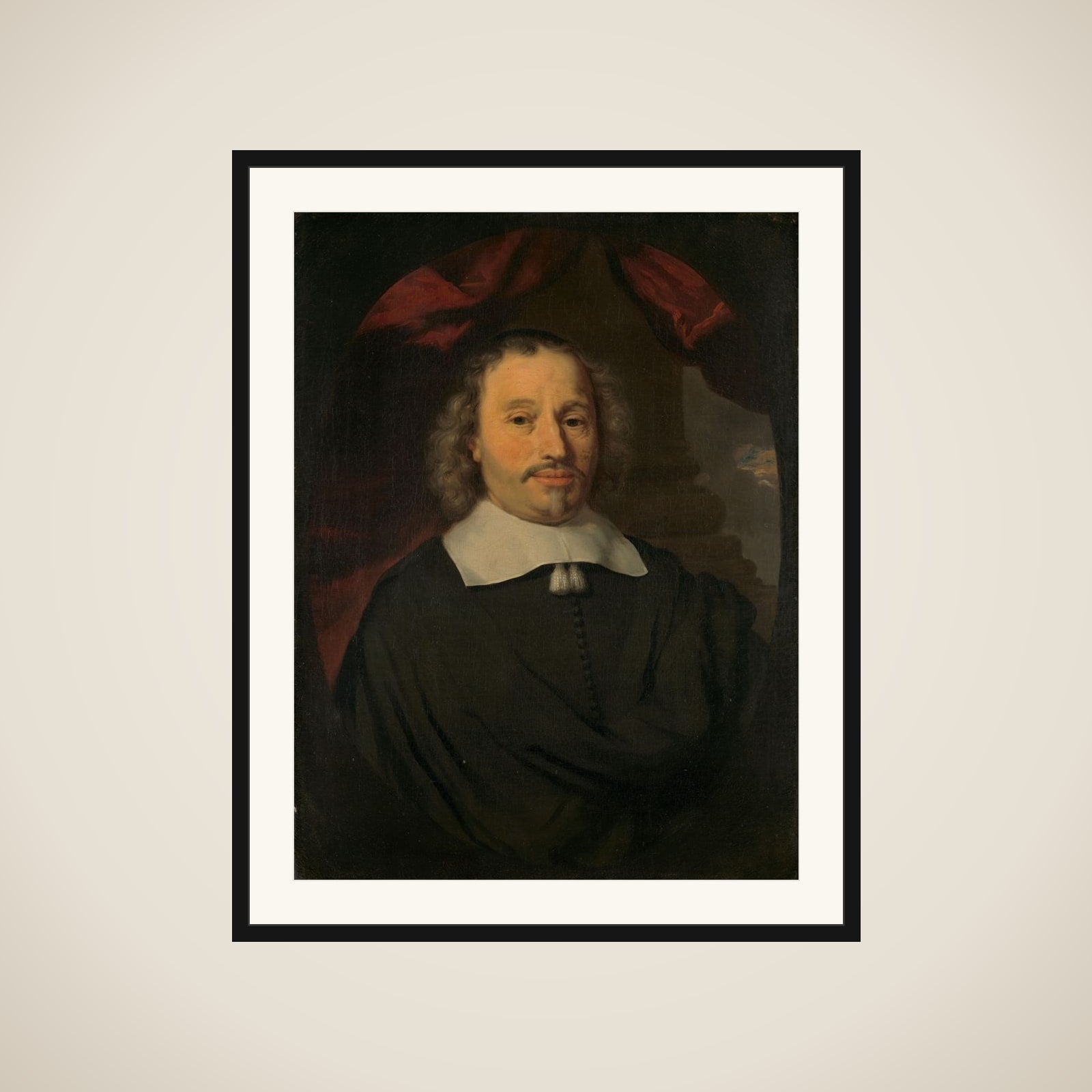 Portrait of Hendrick Wijnands  (1601/02-1676) framed