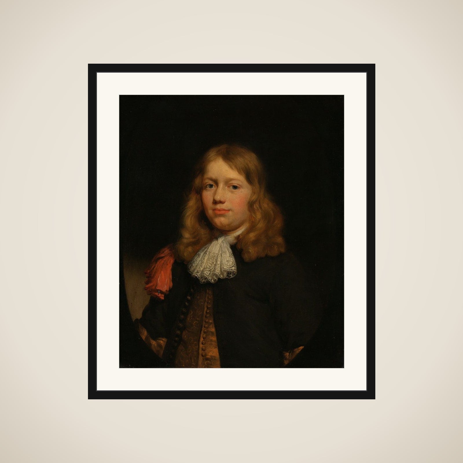 Portrait of a young Man framed