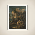 Carthusian Monks in a Landscape framed