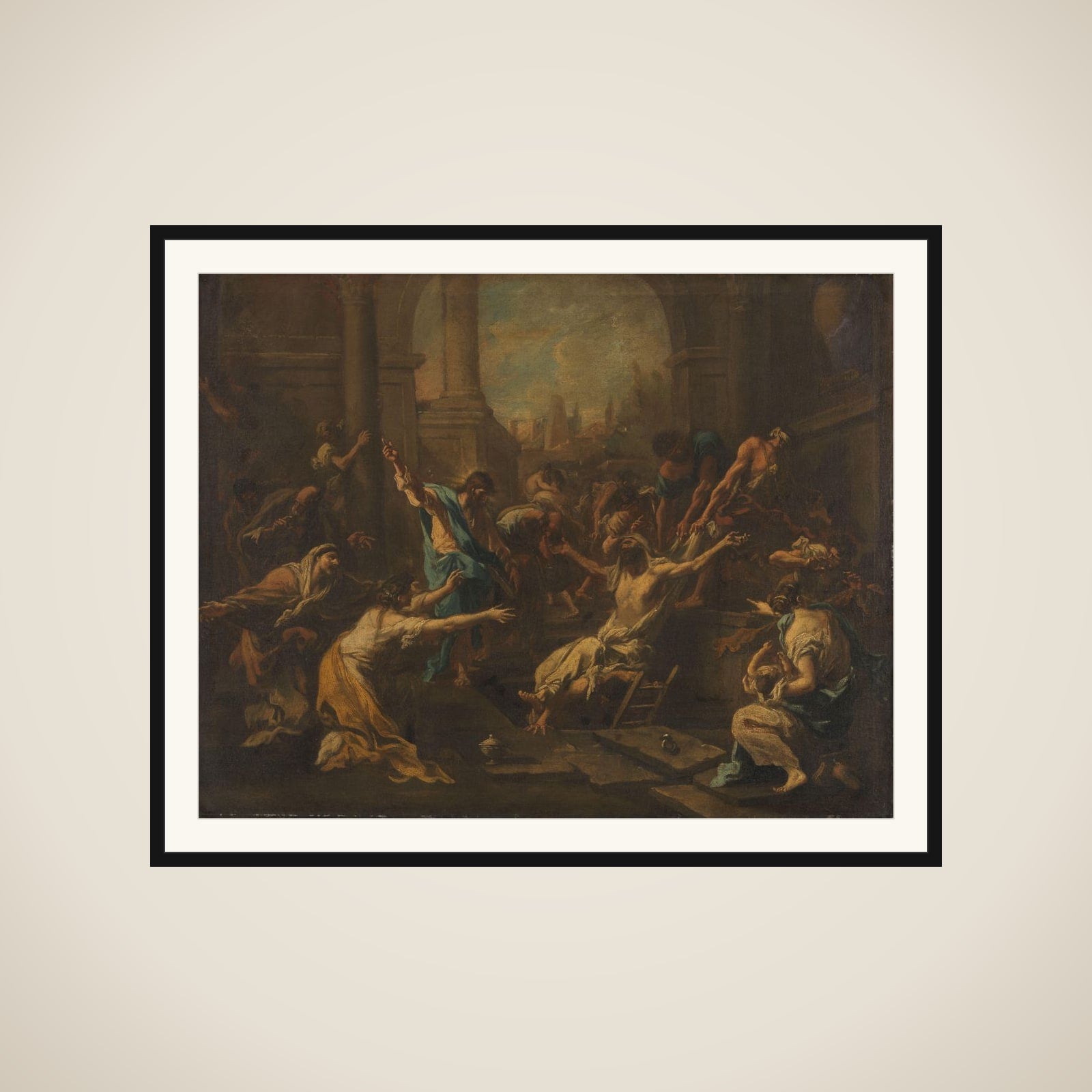 The Raising of Lazarus framed