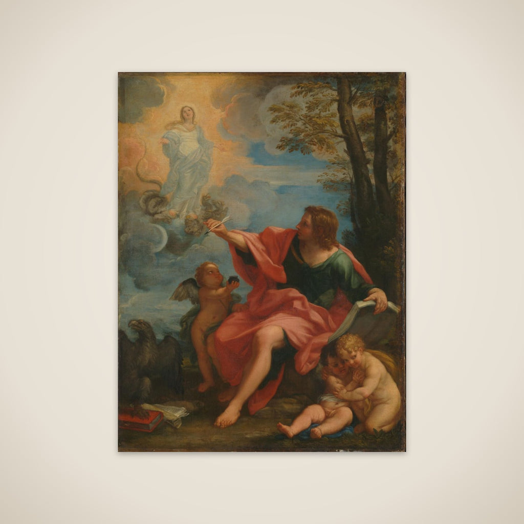 Saint John the Evangelist on Patmos unframed print