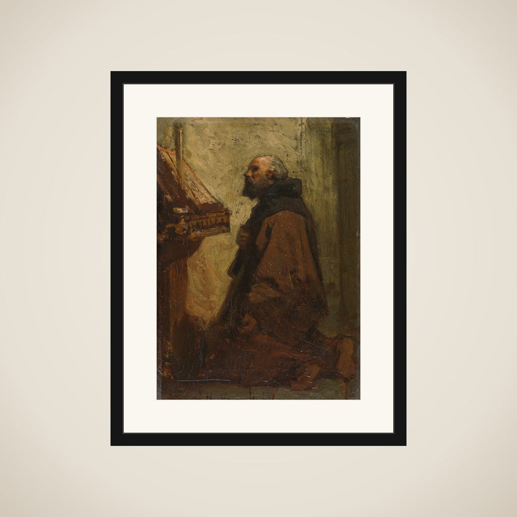 Praying Monk (Monk at his Devotions) framed