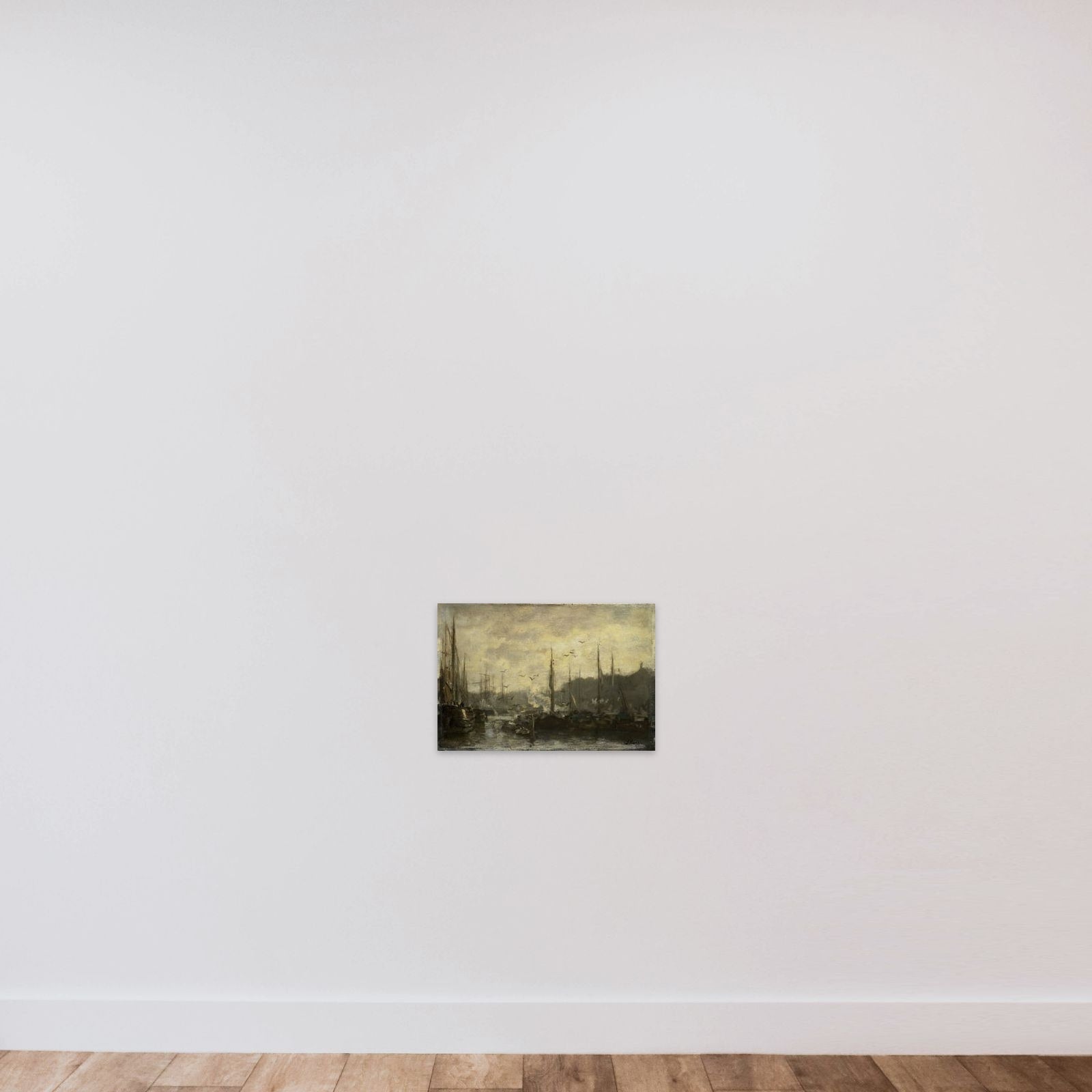 Harbor View unframed — shown to scale