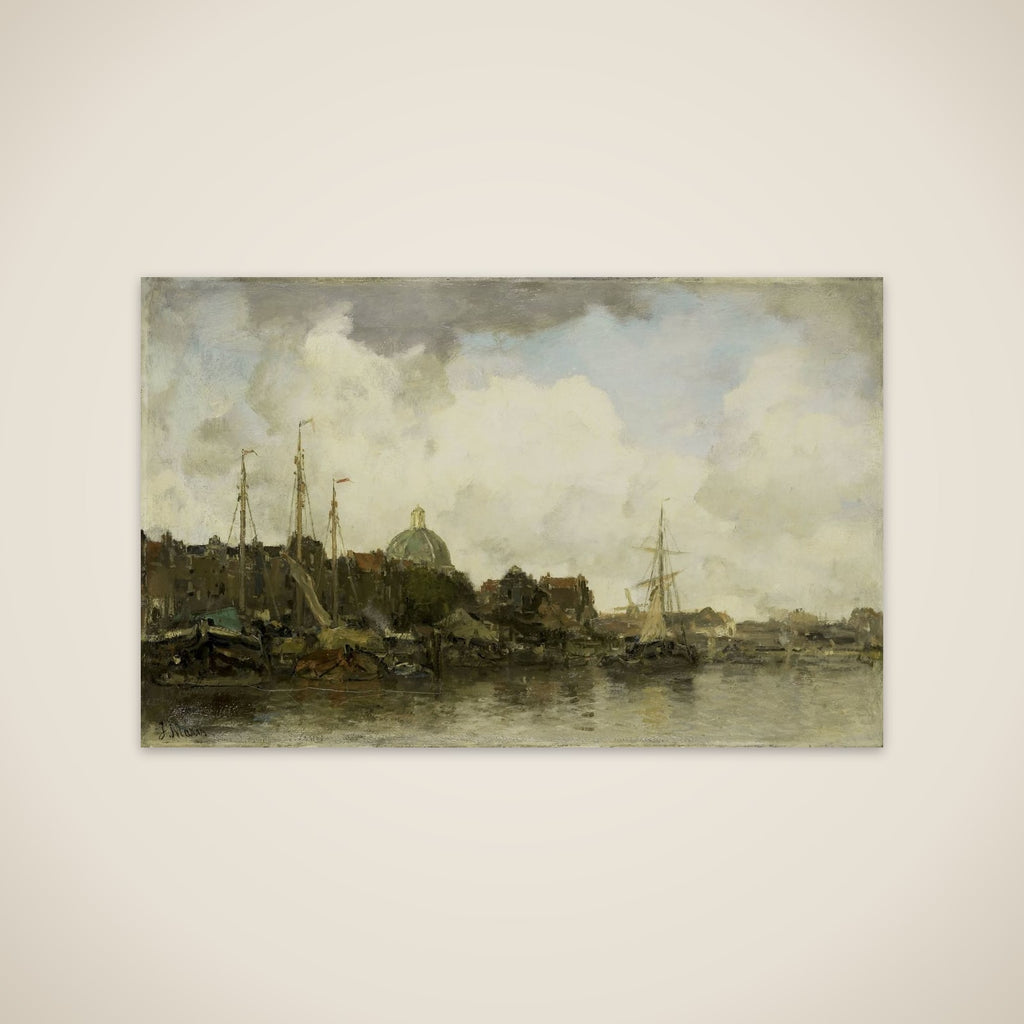 Townscape with a Domed Church unframed print