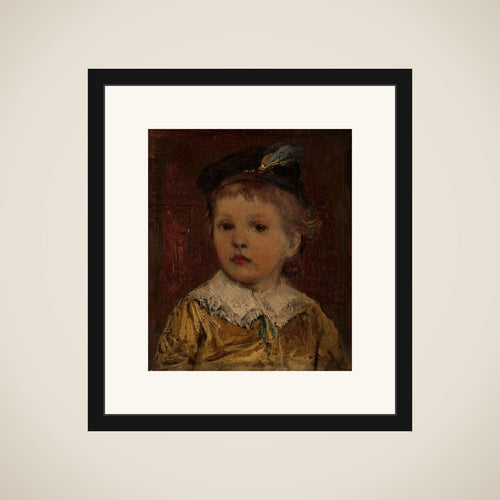 'Portret van Willem', vermoedelijk Willem Matthijs Maris Jbzn, son of Jacob Maris framed