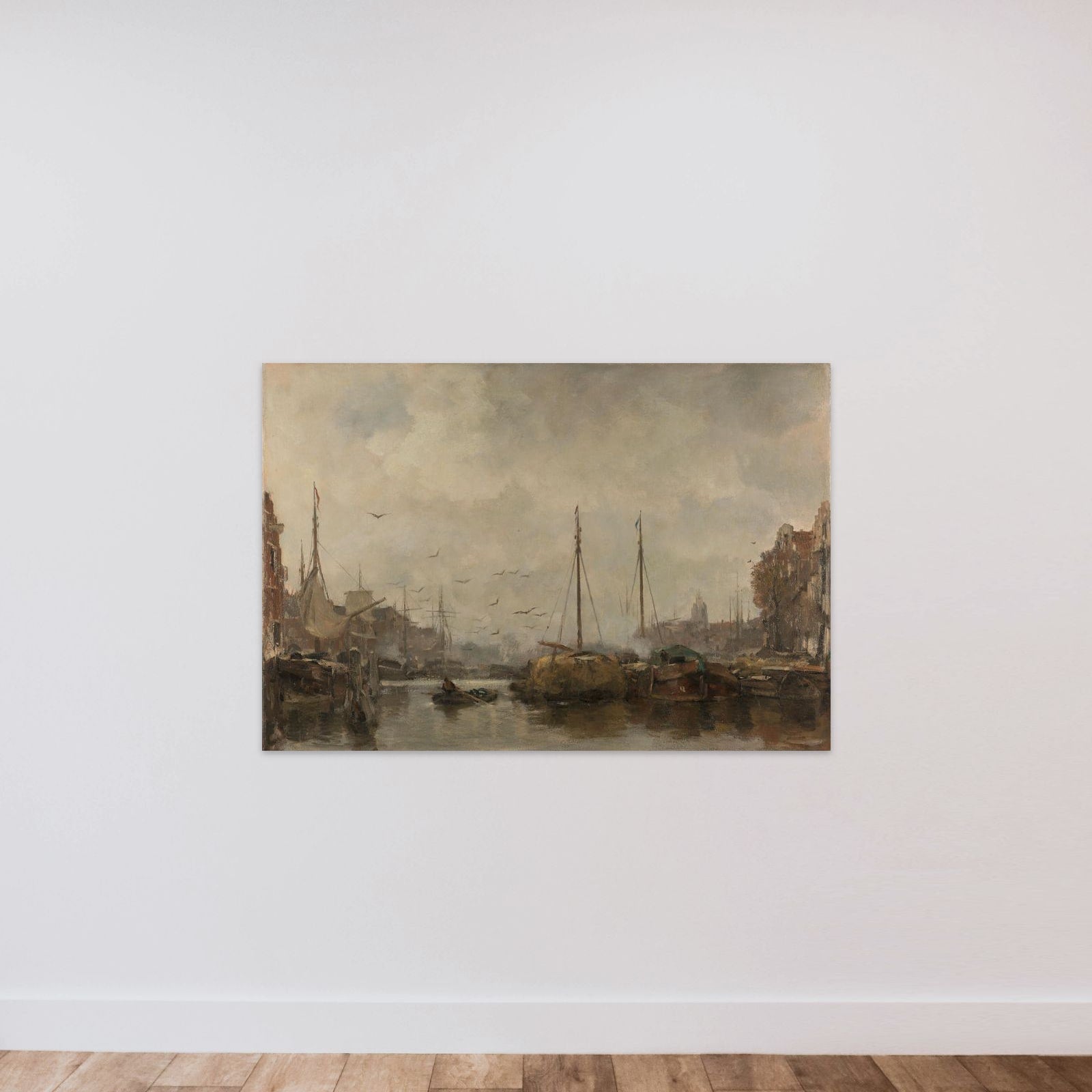 Cityscape unframed — shown to scale