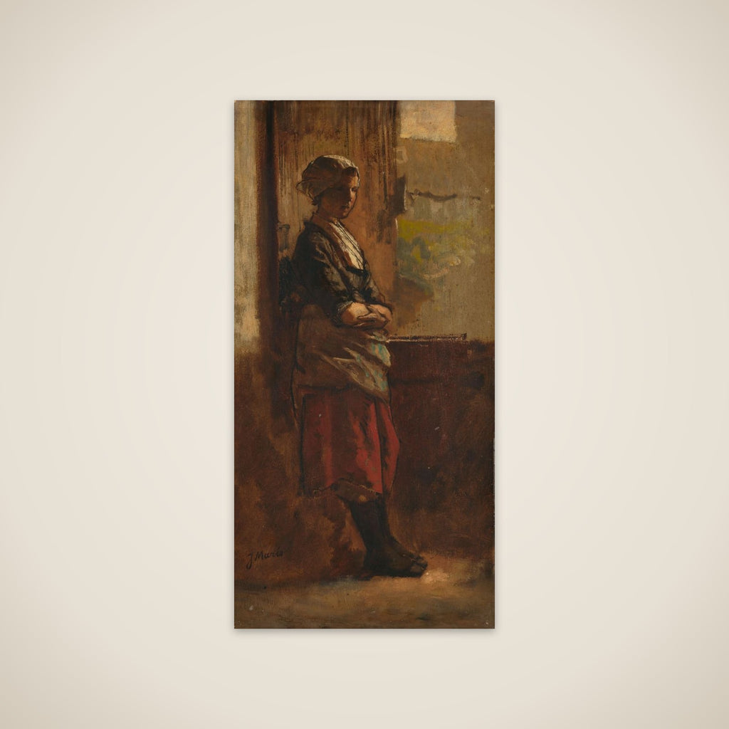 girl bij het venster unframed print