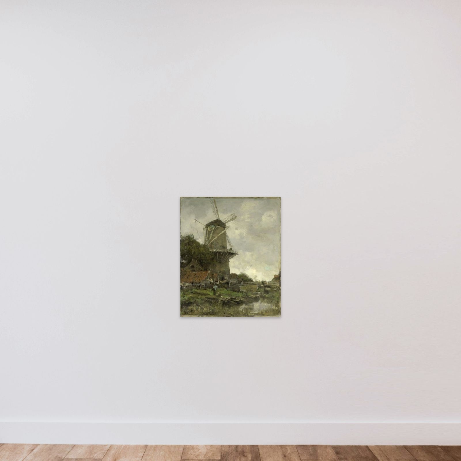 The Windmill unframed — shown to scale