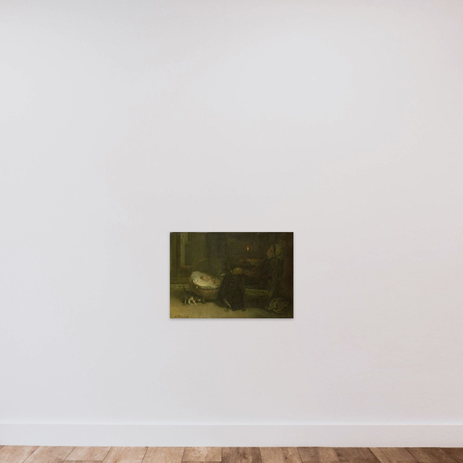 Tired Out (Mother Watched) unframed — shown to scale
