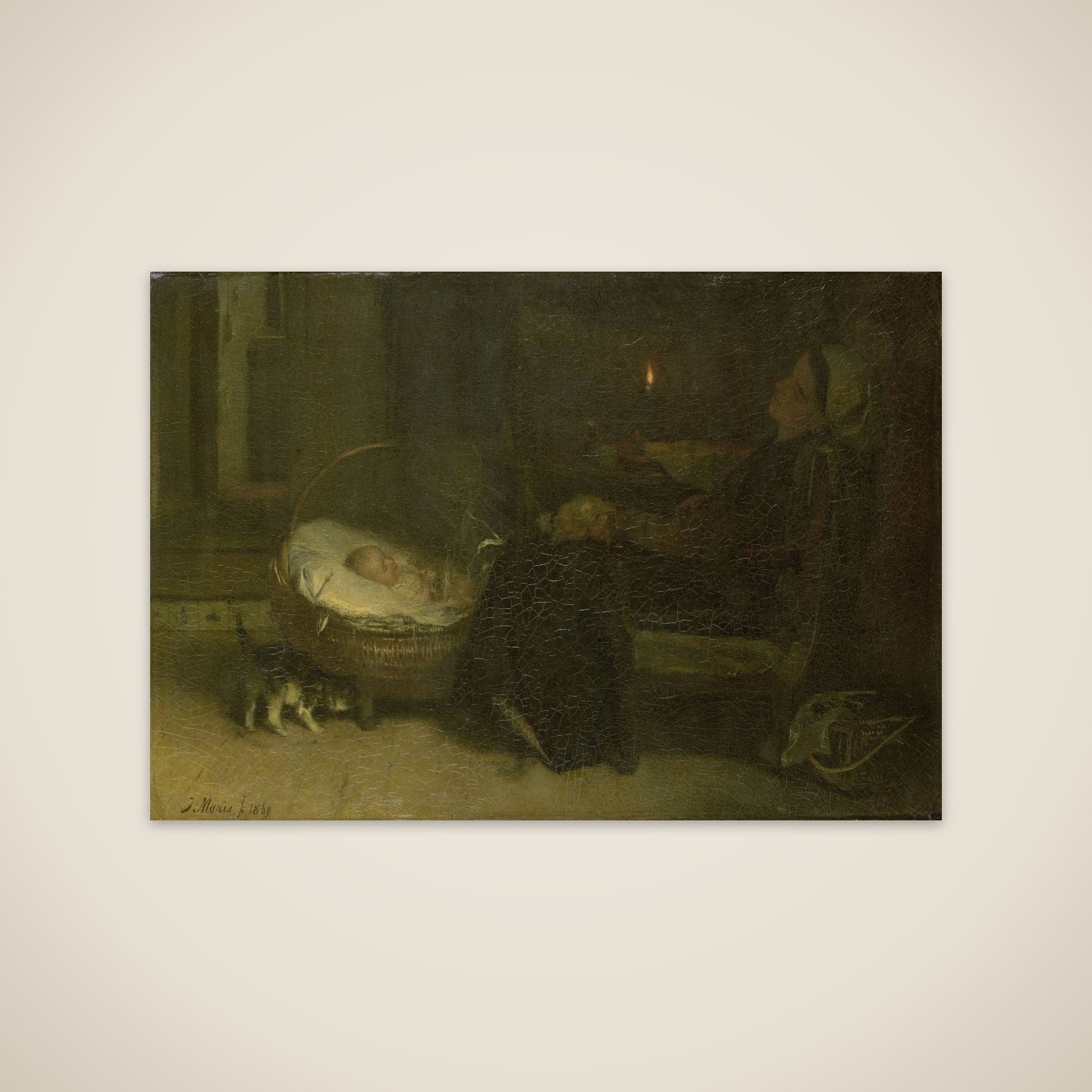Tired Out (Mother Watched) unframed print