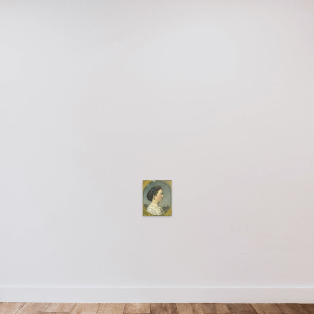 Portrait of Catharina Hendrika Horn, the Artist's Wife unframed — shown to scale