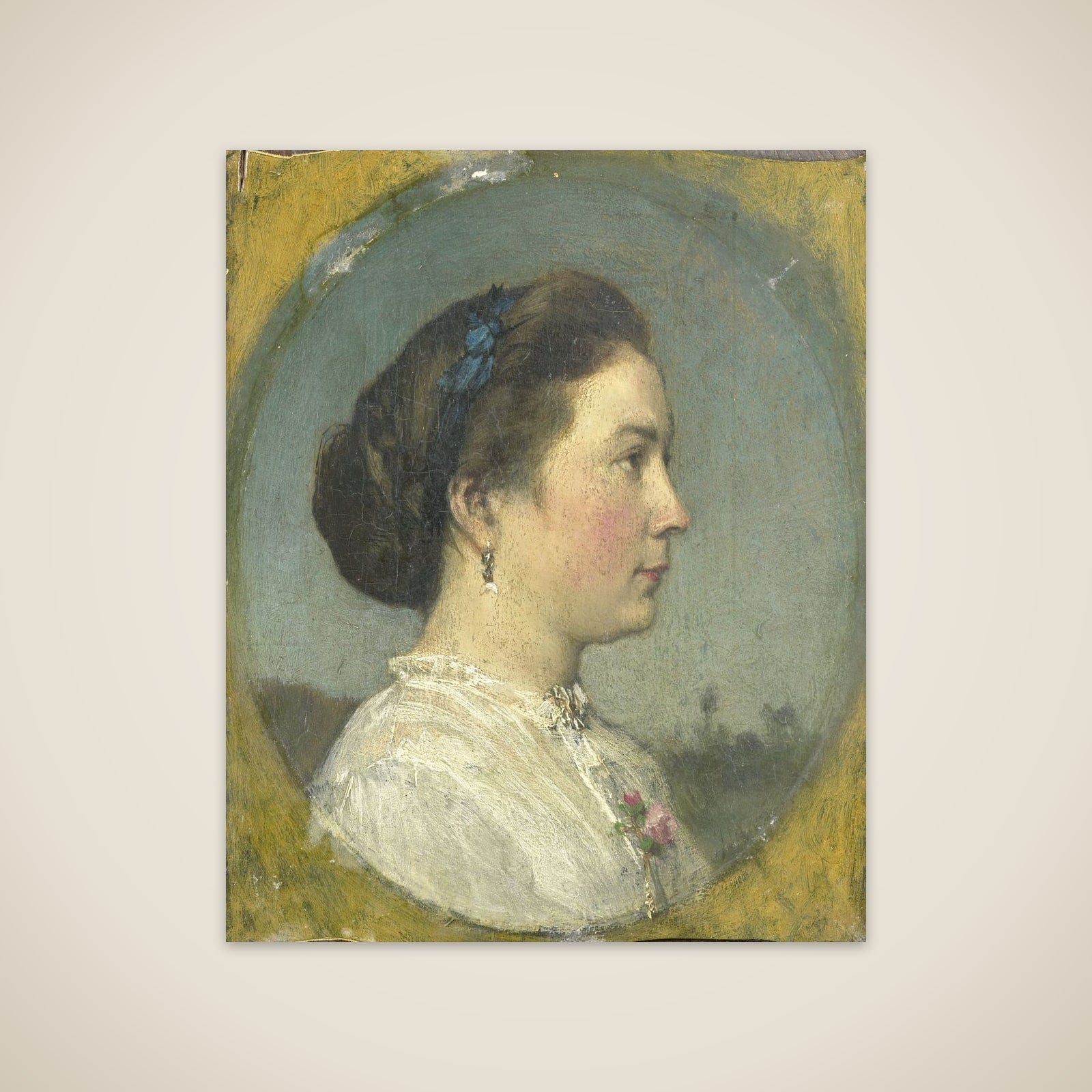 Portrait of Catharina Hendrika Horn, the Artist's Wife unframed print