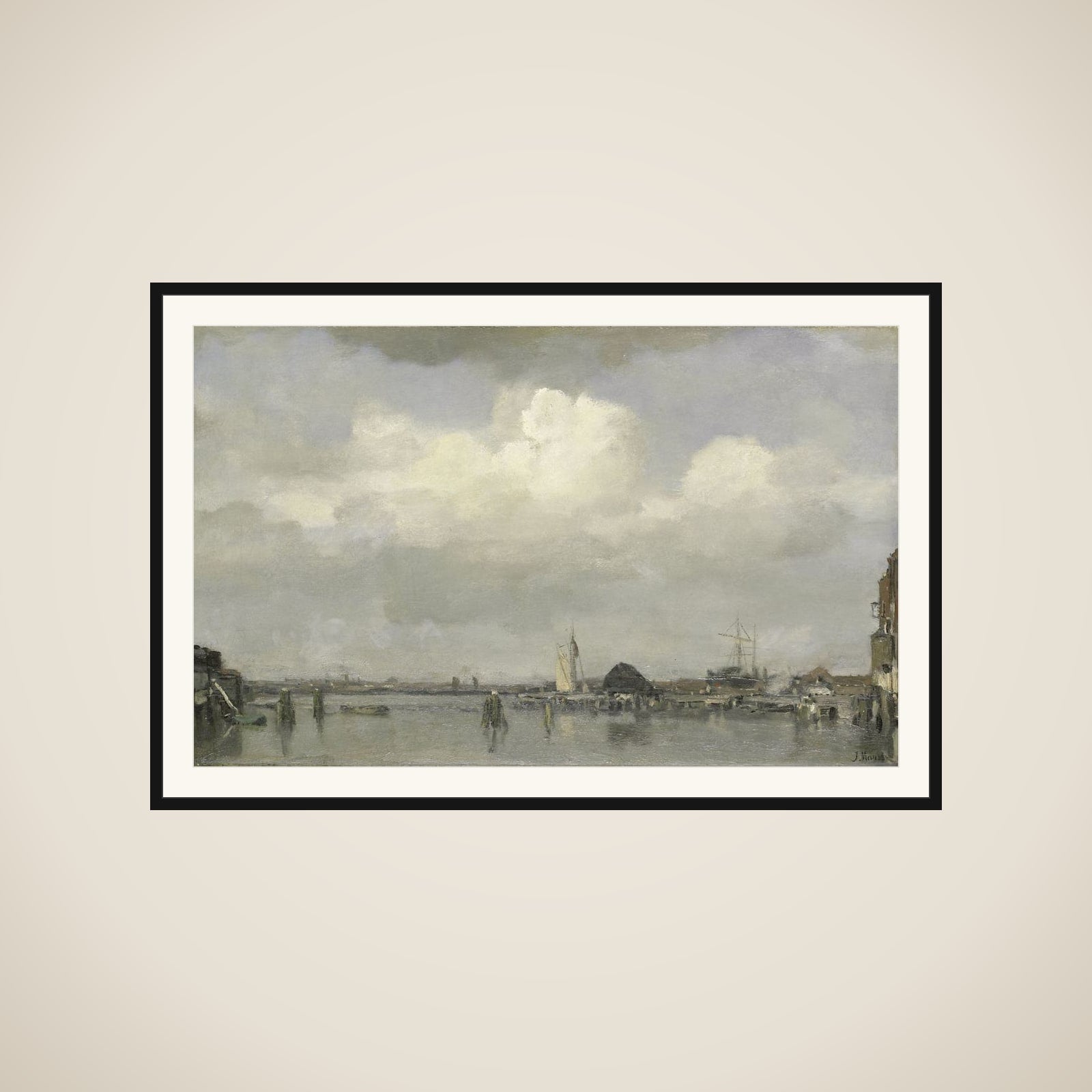 Havengezicht framed