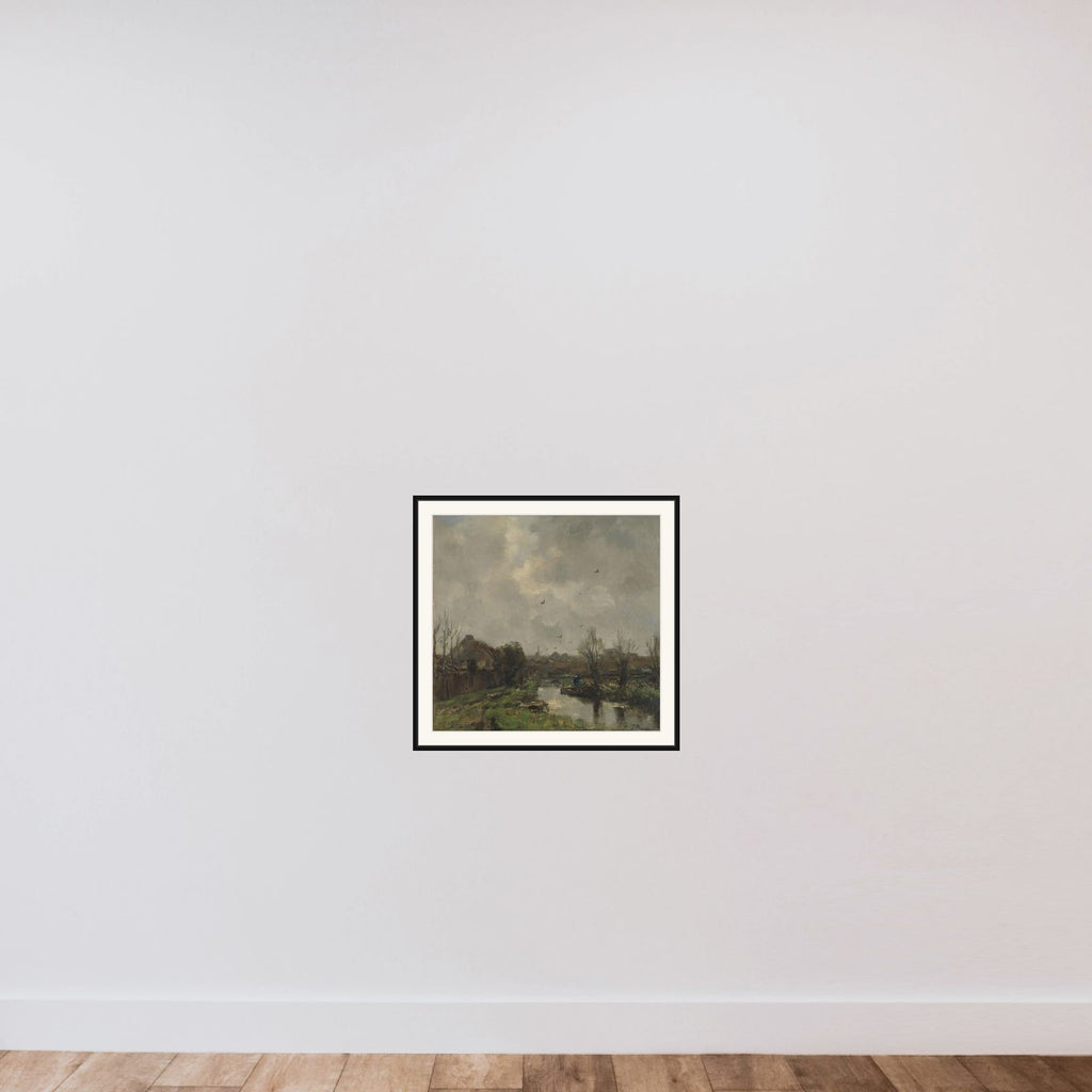 Landschap in de omgeving van the Haag framed — shown to scale