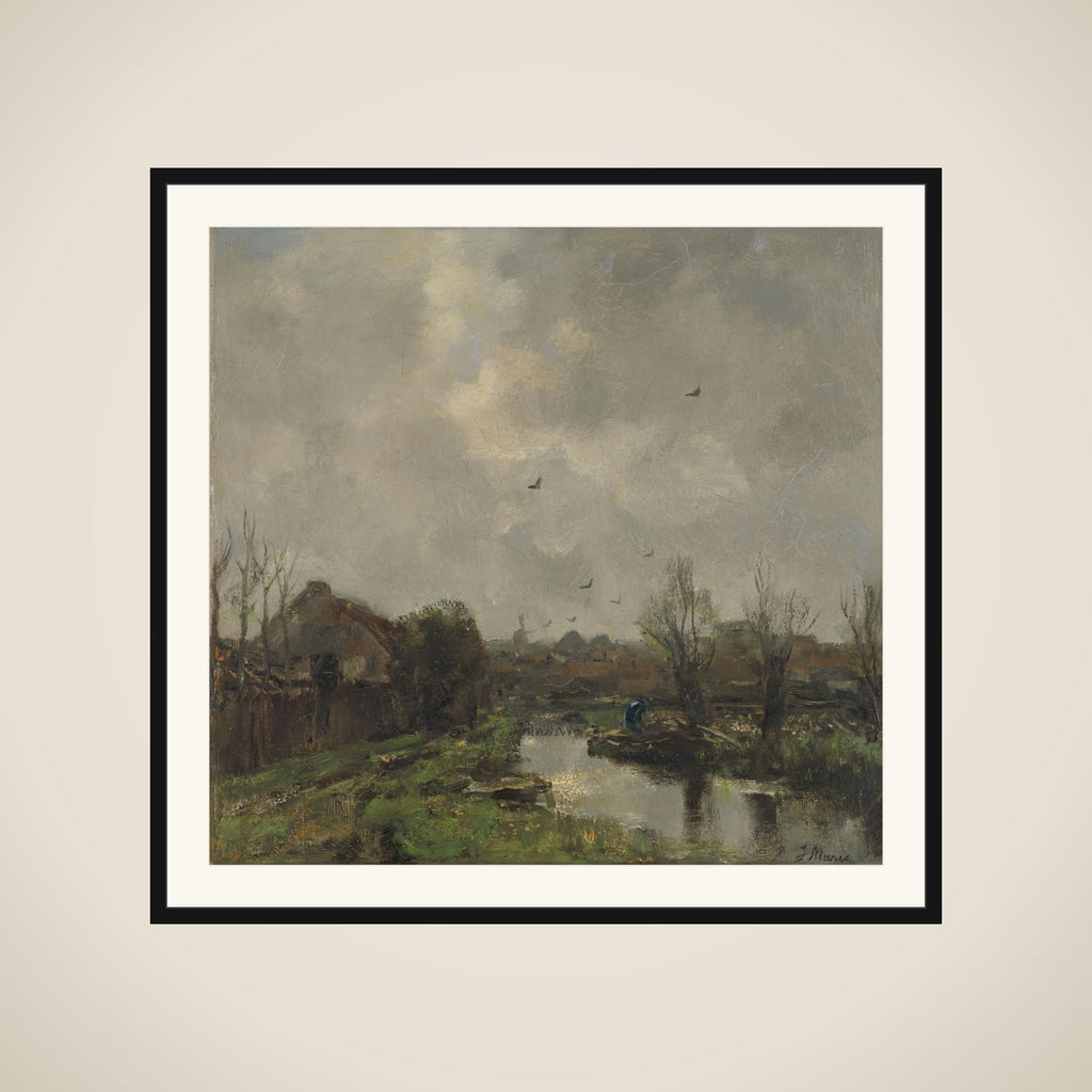 Landschap in de omgeving van the Haag framed