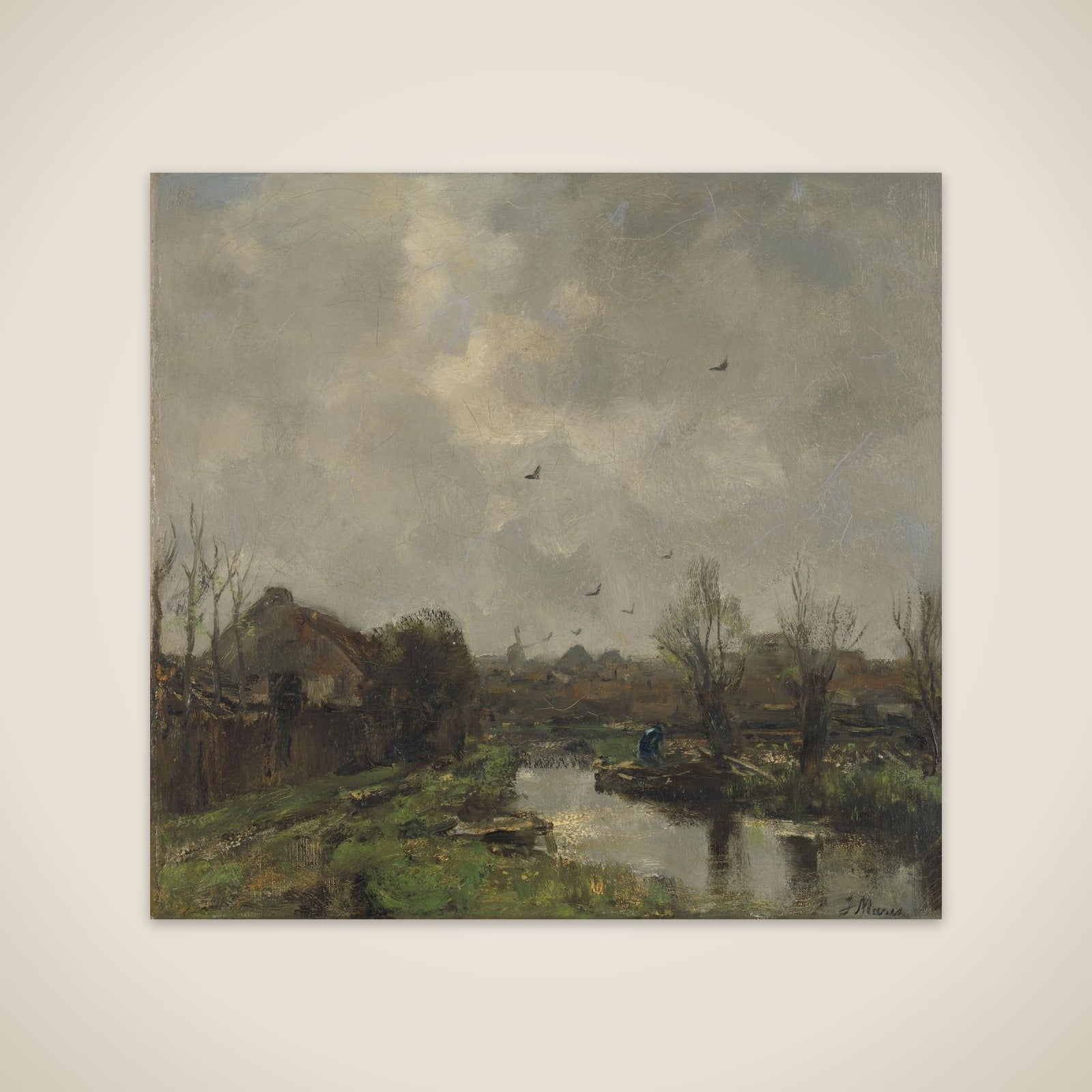 Landschap in de omgeving van the Haag unframed print