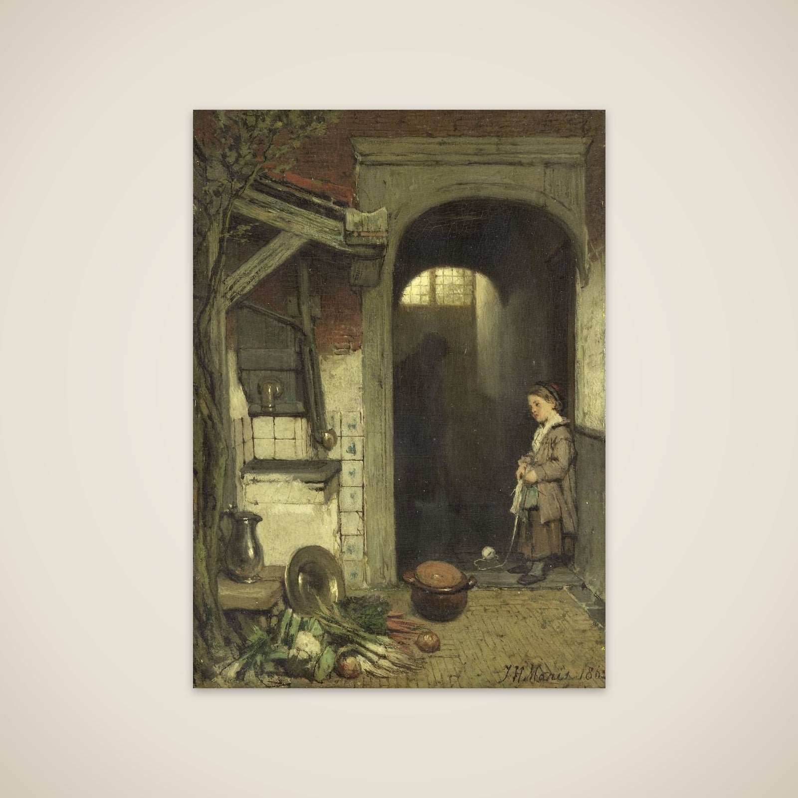 Small Courtyard unframed print