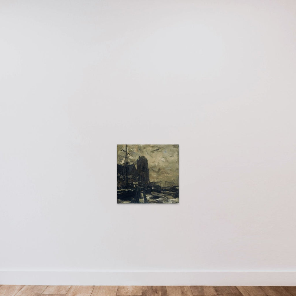 Dordrecht bij avond unframed — shown to scale