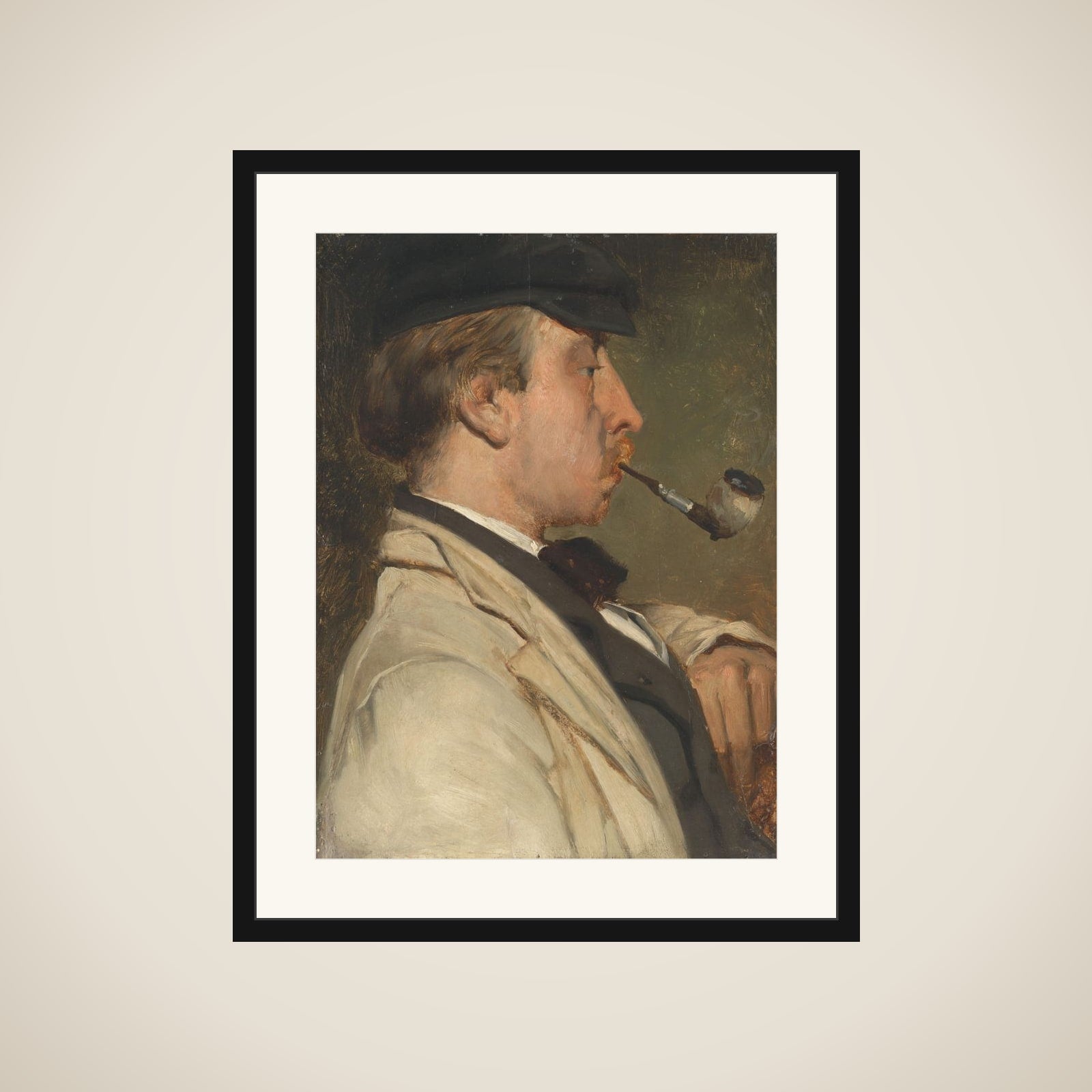 Portrait of Ludwig Casimir ('Louis') Sierig (1834-1919), Painter framed