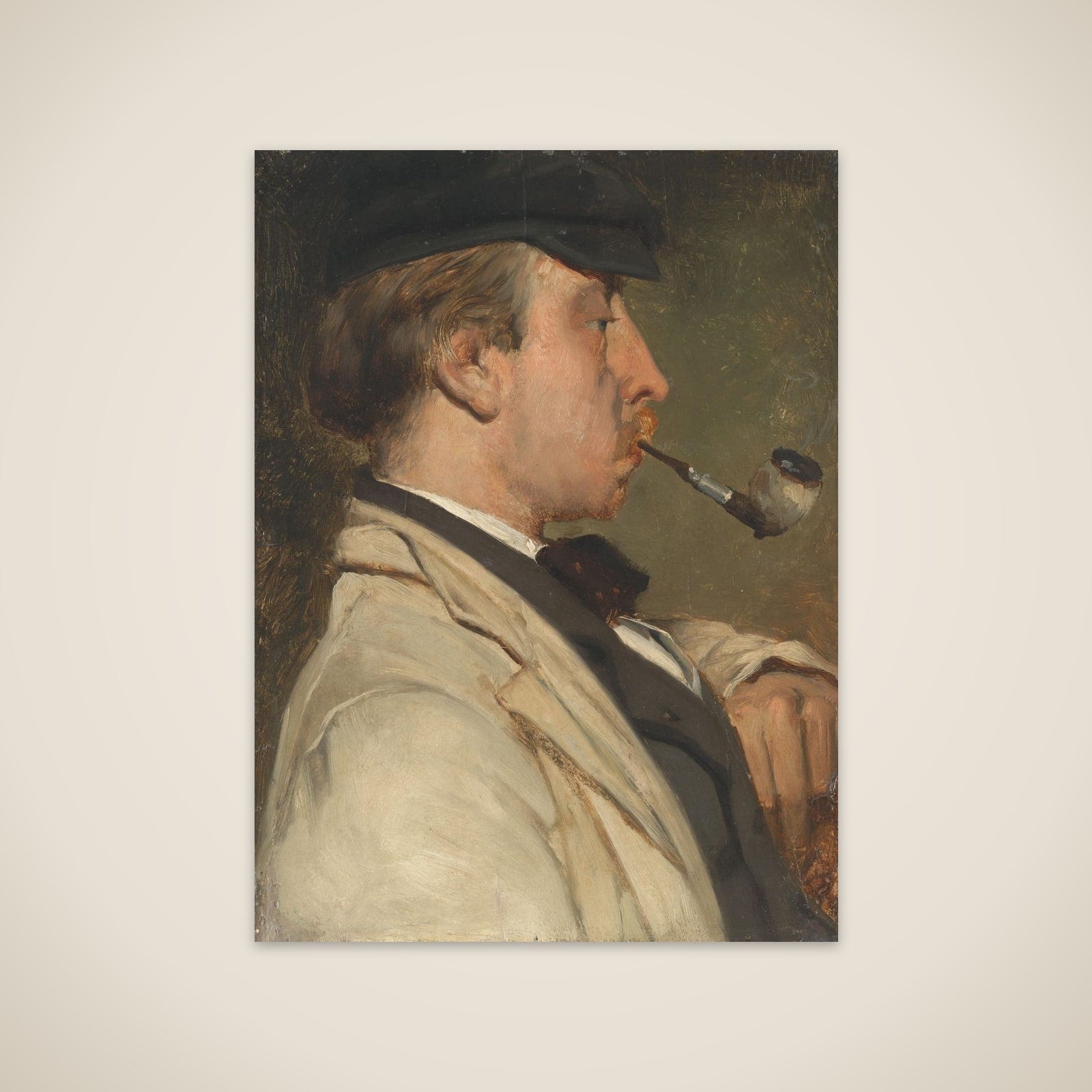 Portrait of Ludwig Casimir ('Louis') Sierig (1834-1919), Painter unframed print
