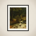 A Brook in the Woods near Oosterbeek framed