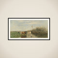 Cows in a Soggy Meadow framed