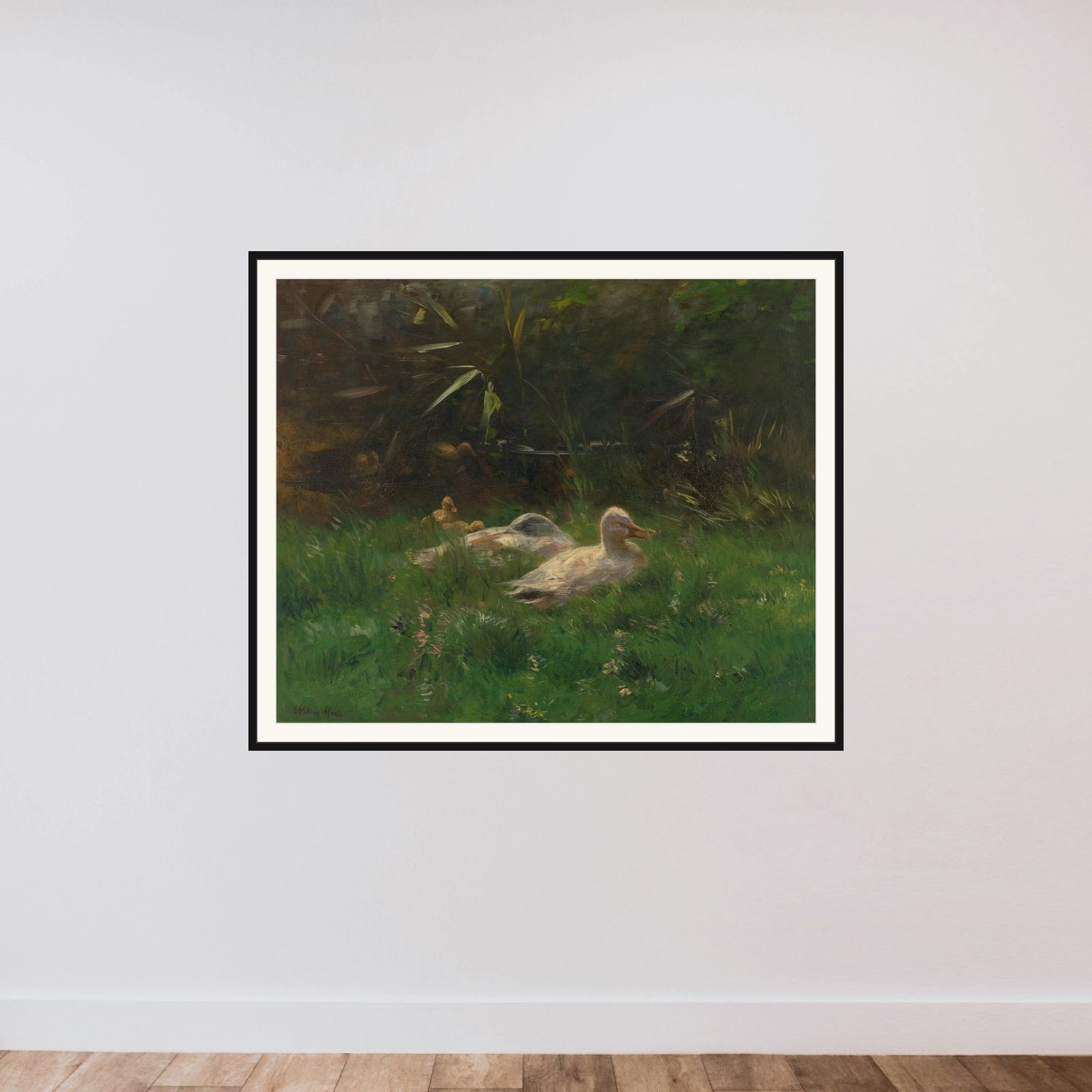 Eenden framed — shown to scale