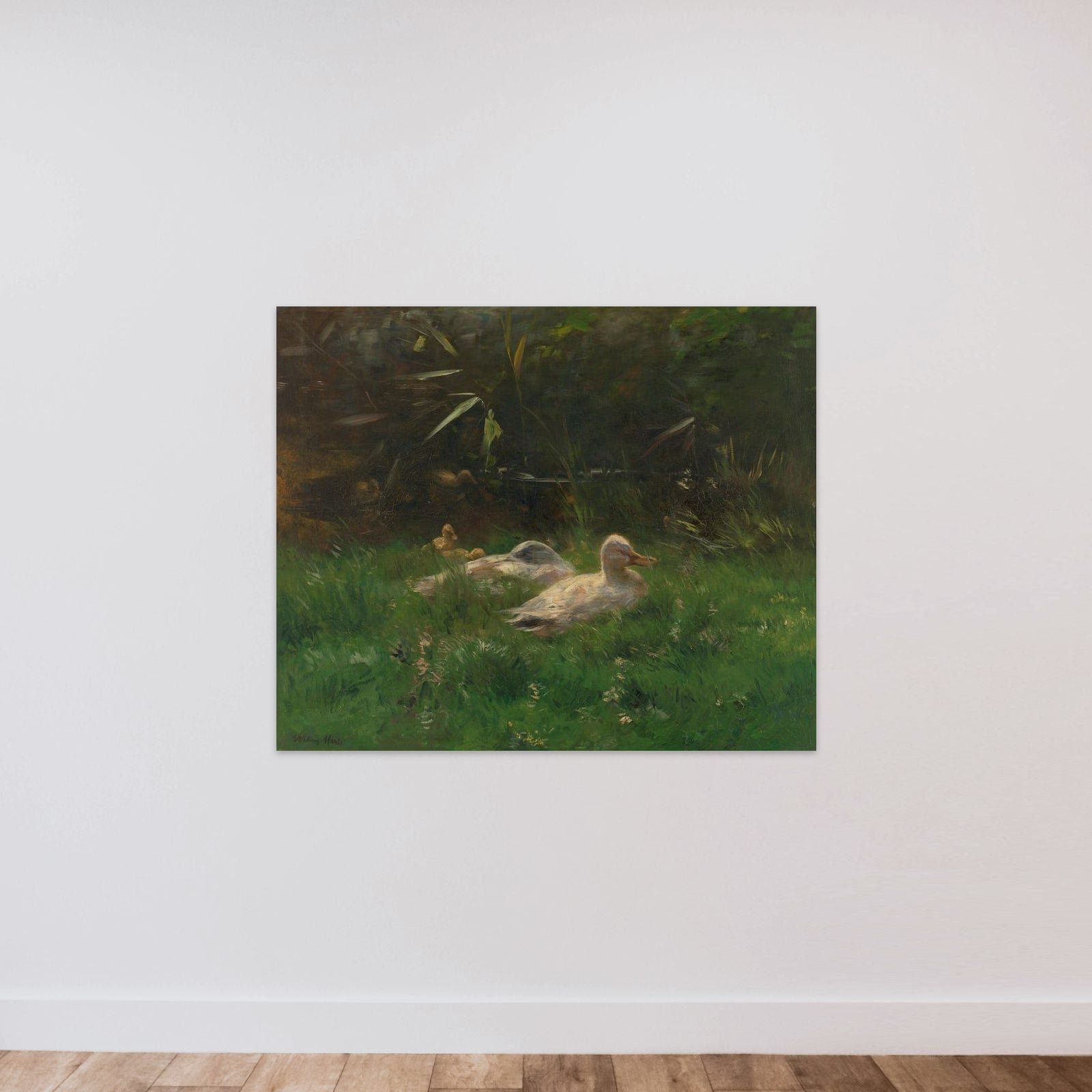 Eenden unframed — shown to scale