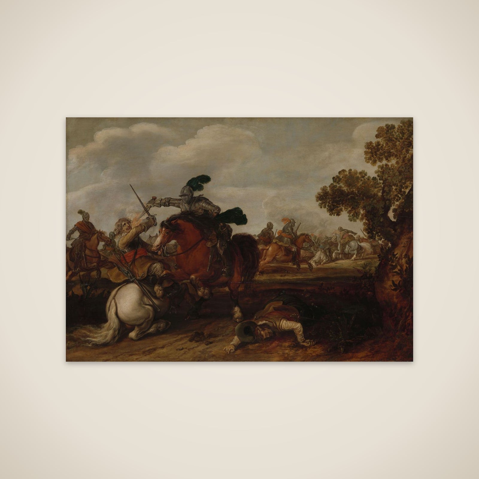 A Cavalry Charge unframed print