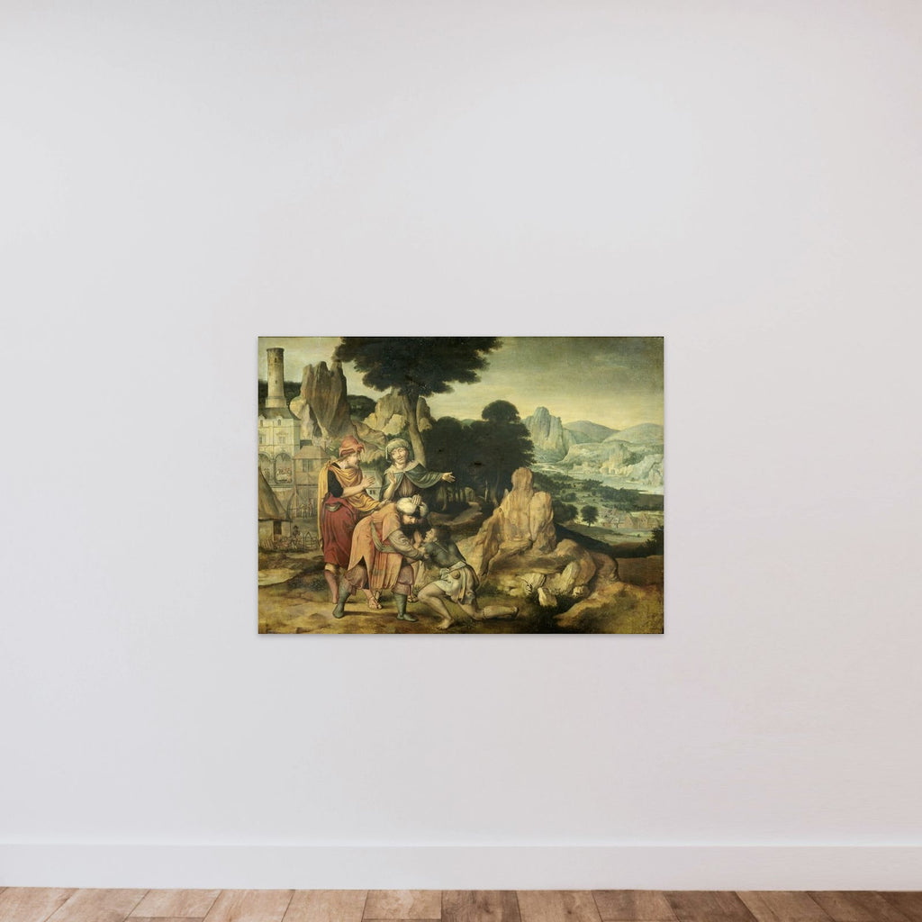 Parable of the Prodigal Son unframed — shown to scale