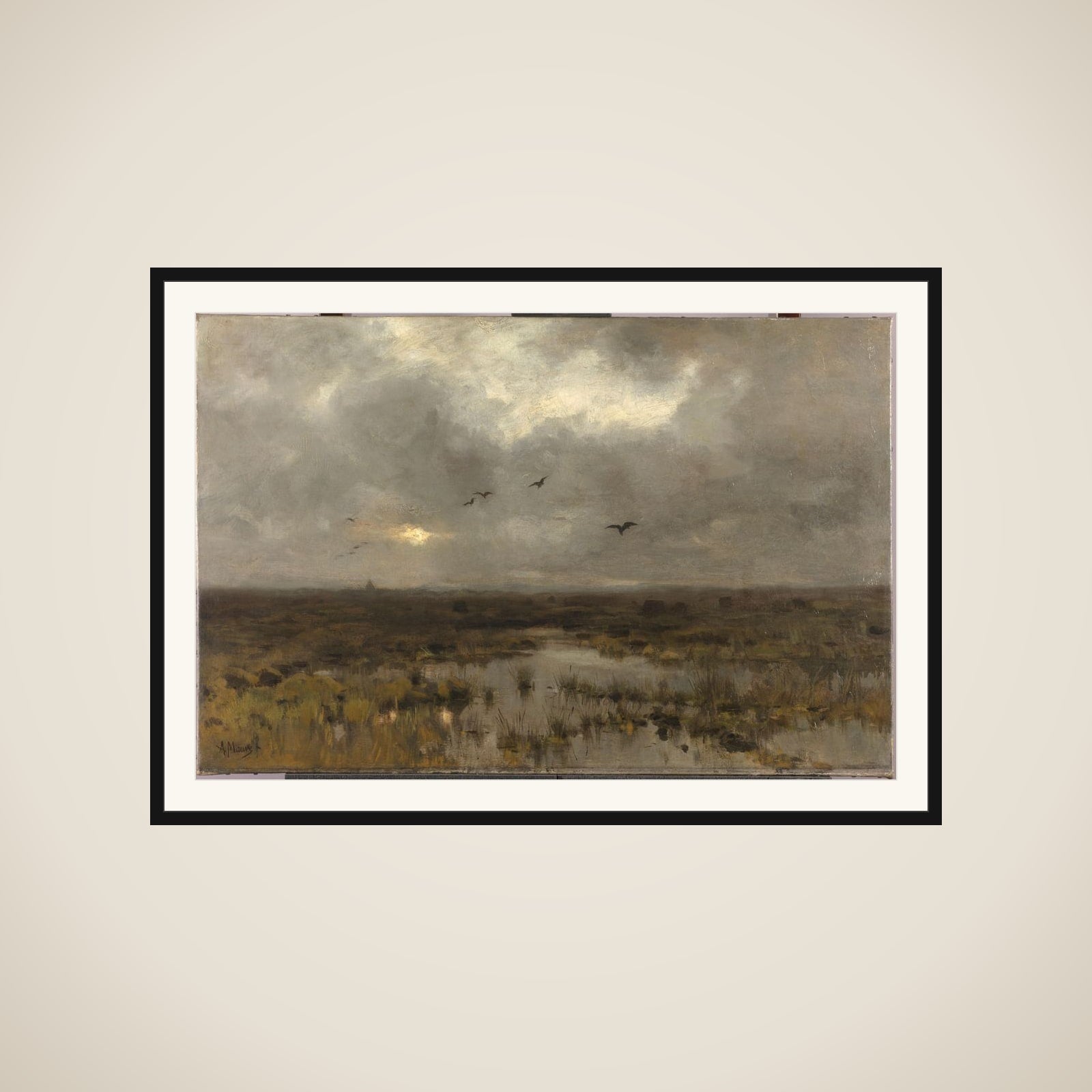The Marsh framed