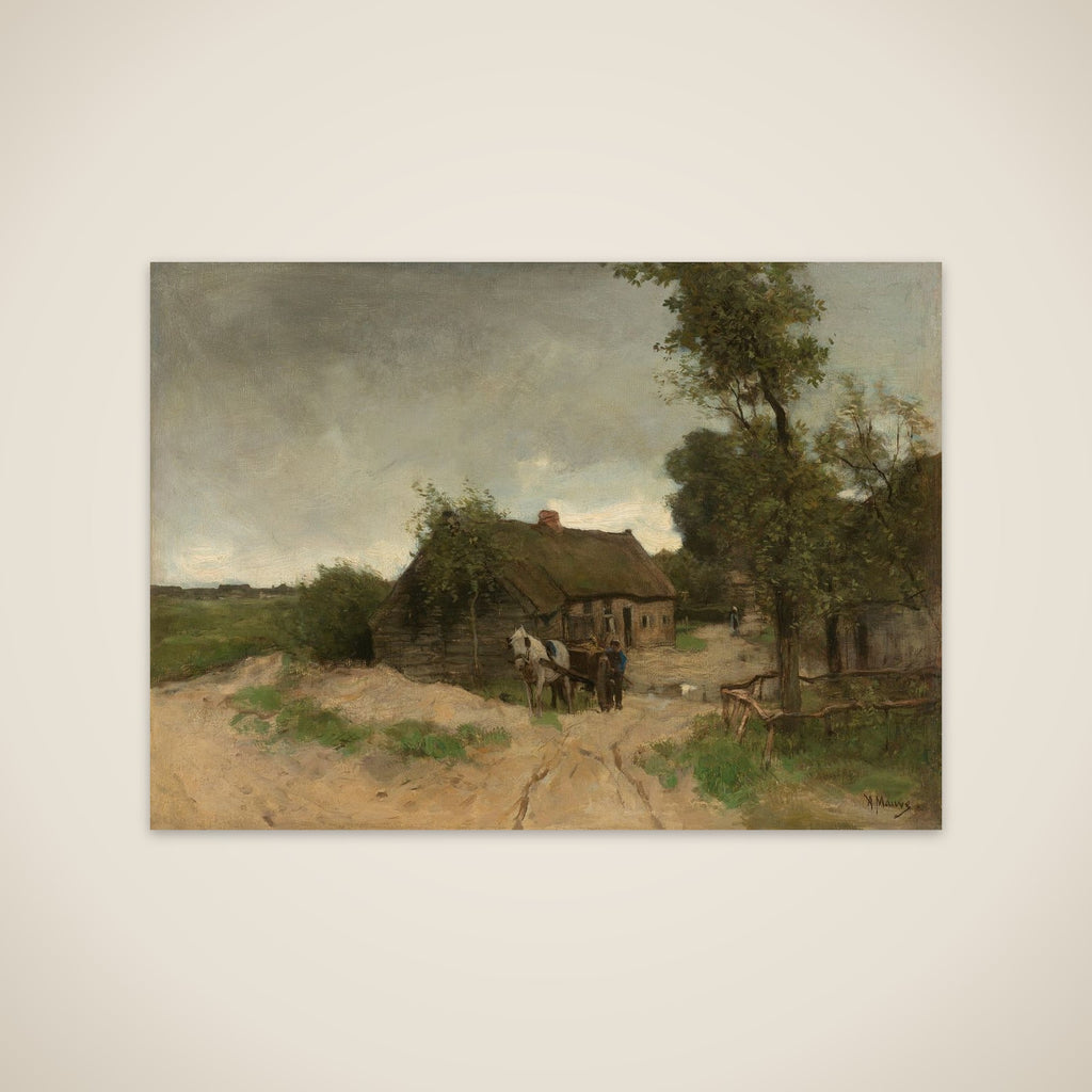 Huisje aan de zandweg unframed print
