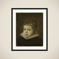 Portrait of a Boy about three years old, possibly Prince Balthasar Carlos, Son of the Spanish King Philip IV framed