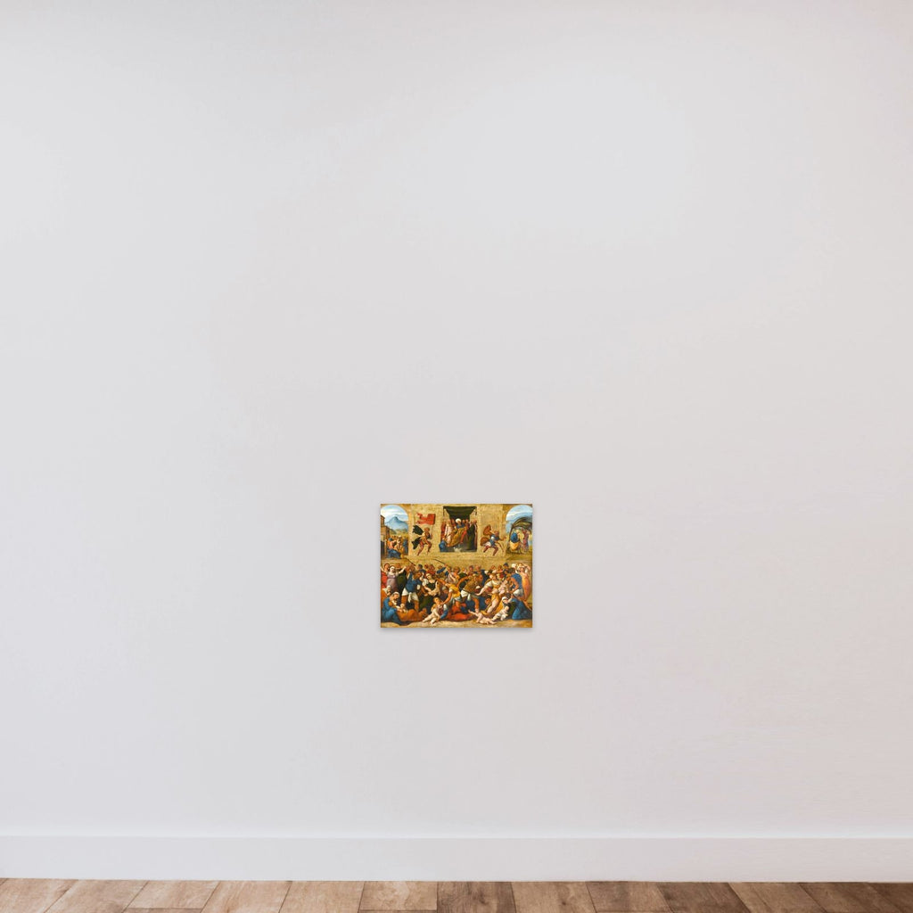 Massacre of the Innocents unframed — shown to scale
