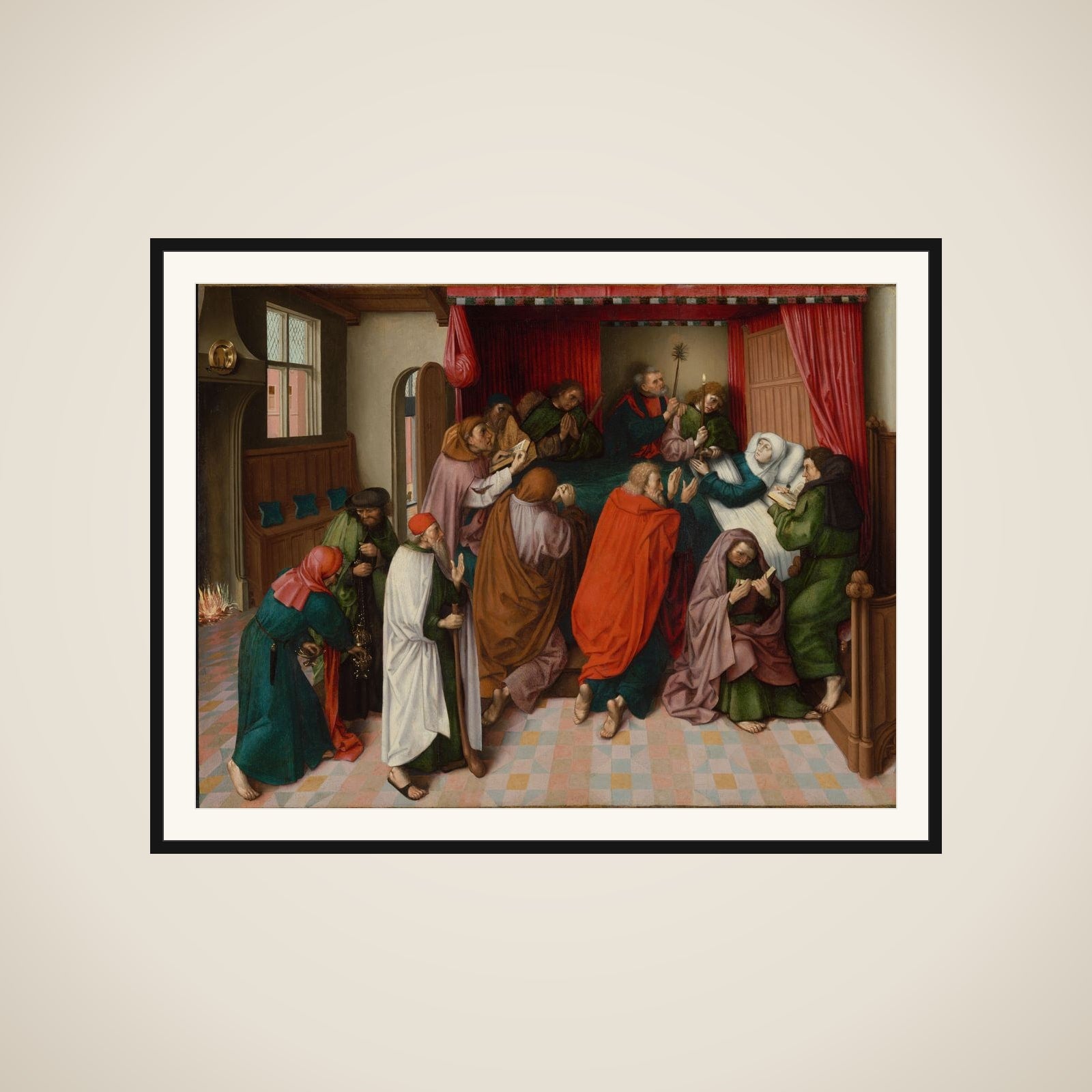 The Death of the Virgin framed
