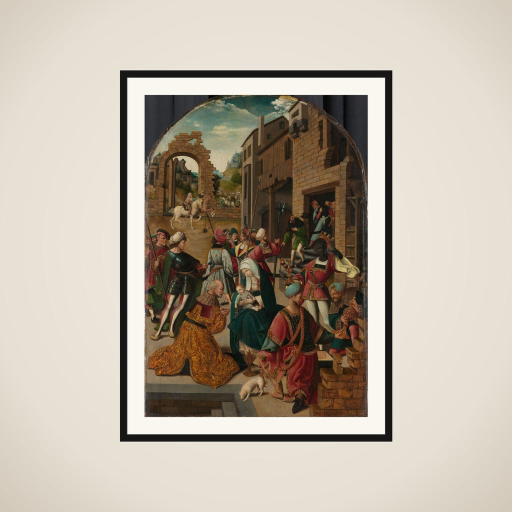 The Adoration of the Magi framed