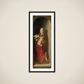 Saint Cecilia, right wing of a triptych framed