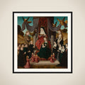 Virgin and Child with Saint Anne and Saints Francis and Lidwina, with Donors (Anna Selbdritt) framed