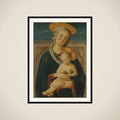 Virgin and Child framed